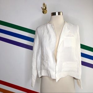 Shosh New York linen Colorblock lagenlook Jacket